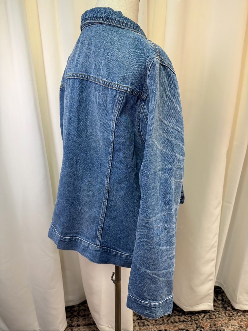 NWT Madewell ‘The Jean Jacket’ in “Pinter” Wash Plus Size 3X ASO Duchess Meghan - Picture 14 of 16
